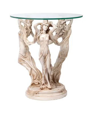 Design Toscano the Muses Glass-Topped Sculptural Table - Off