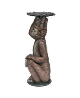 Design Toscano Moroccan Monkey Butler Pedestal Sculptural Table