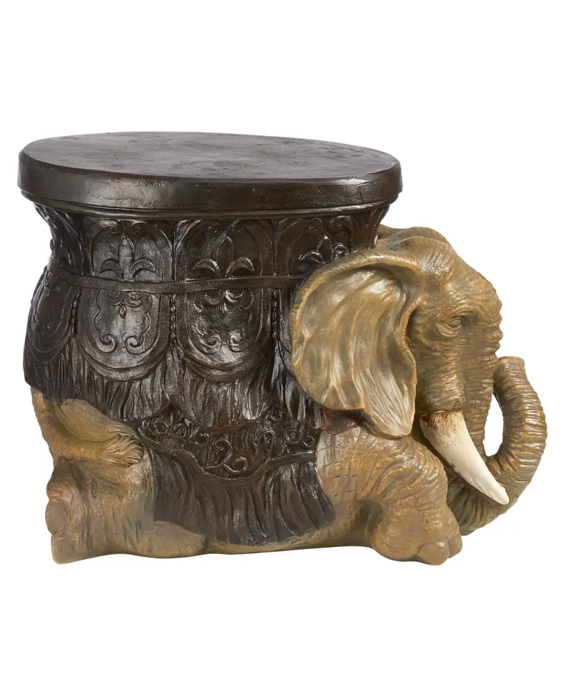 Design Toscano the Sultans Elephant Sculptural Side Table