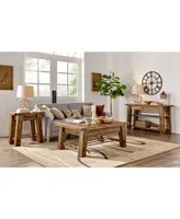 Alaterre Furniture Durango Industrial Wood End Table