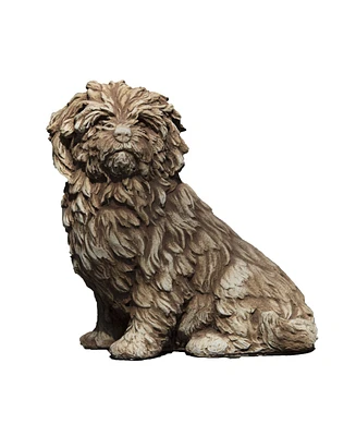 Campania International Fluffy Dog Garden Statue