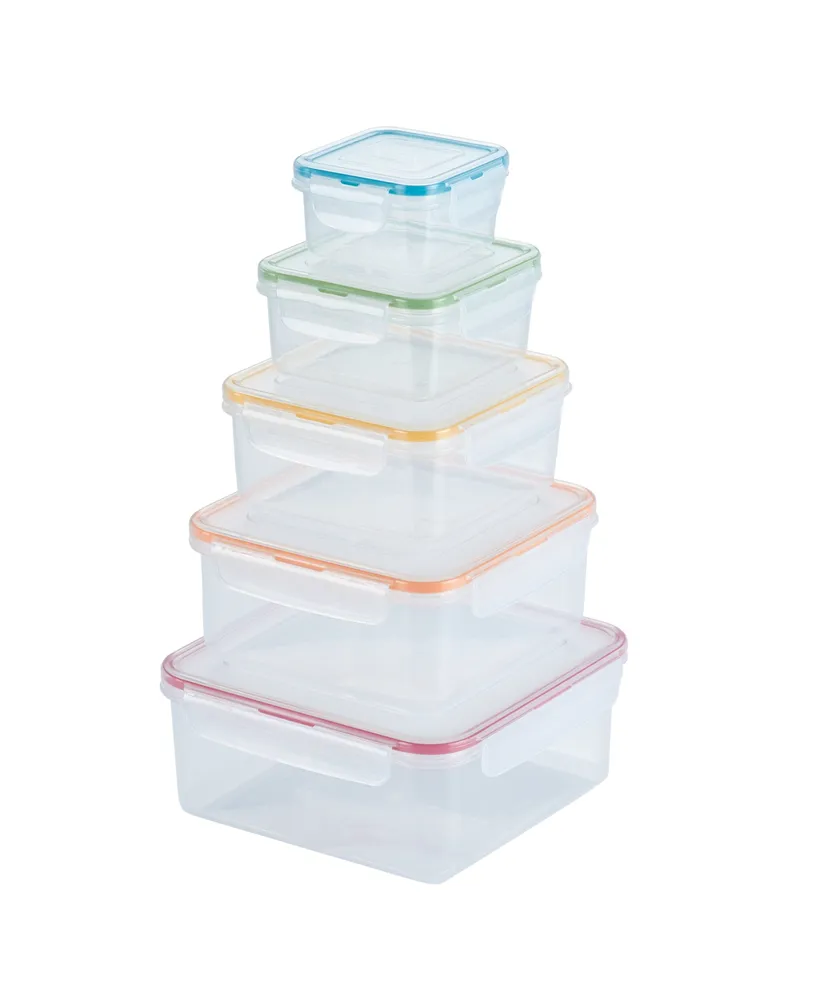 LocknLock Easy Essentials Color Mates Assorted Food Storage Container Set -  36pc