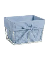 Design Imports Small Chicken Wire Washed Denim Liner Set of 3