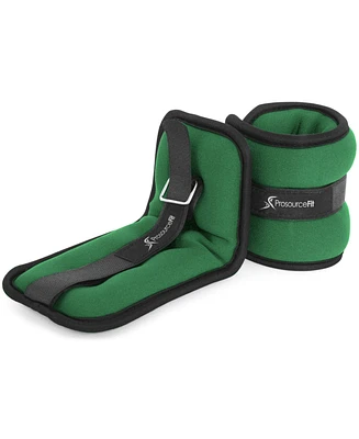 ProsourceFit Ankle Weights, 1 lb, Set of 2, Green