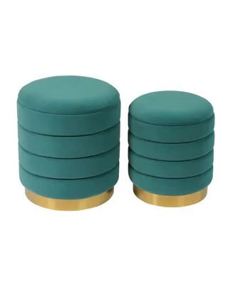 Tov Furniture Saturn Storage Ottomans, Set of 2