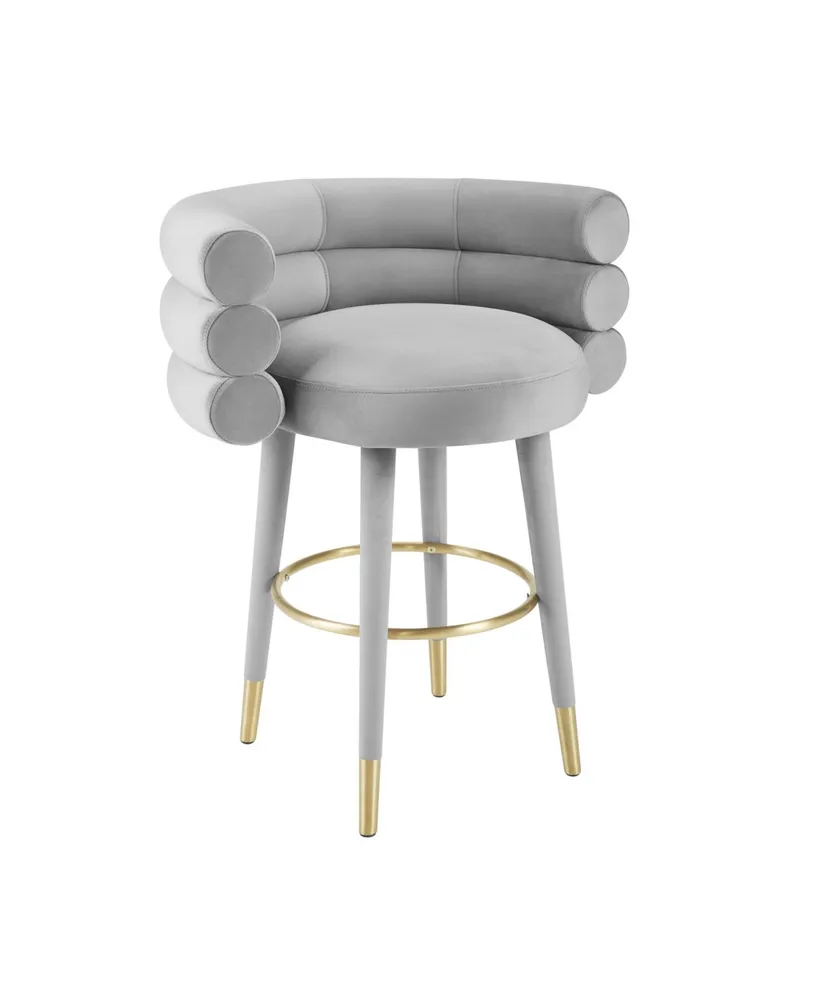 Tov Furniture Betty Velvet Counter Stool