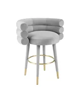 Tov Furniture Betty Velvet Counter Stool