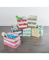 Design Imports Paper Bin Stripe Rectangle Large