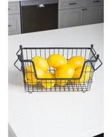 Design Imports Metal Basket Rectangle Small