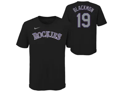 Nike Colorado Rockies Big Boys and Girls Name Number Player T-shirt - Charlie Blackmon