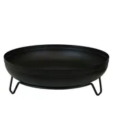 Sunnydaze Decor 23-Inch Steel Wood-Burning Fire Pit Bowl - Black