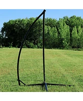 Steel Hammock Chair X-Stand - 250-Pound Capacity - For Indoor or Outdoor Use - Black Powder-Coated Finish