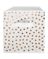 Design Imports Non-woven Polyester Cube Small Dots Set of