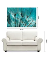 Empire Art Direct Dandelion Frameless Free Floating Tempered Art Glass Wall Art by Ead Art Coop, 32" x 48" x 0.2"