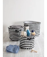 Design Imports Coated Woven Cotton 2-Pc. Storage Bin Set