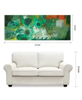 Empire Art Direct Lolly I Frameless Free Floating Tempered Art Glass Abstract Wall Art by Ead Art Coop