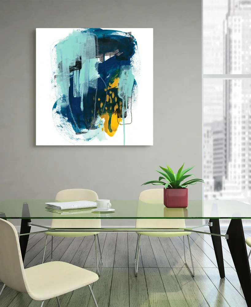 Empire Art Direct Intuitive Motion I Frameless Free Floating Tempered Art Glass Abstract Wall Art by Ead Art Coop