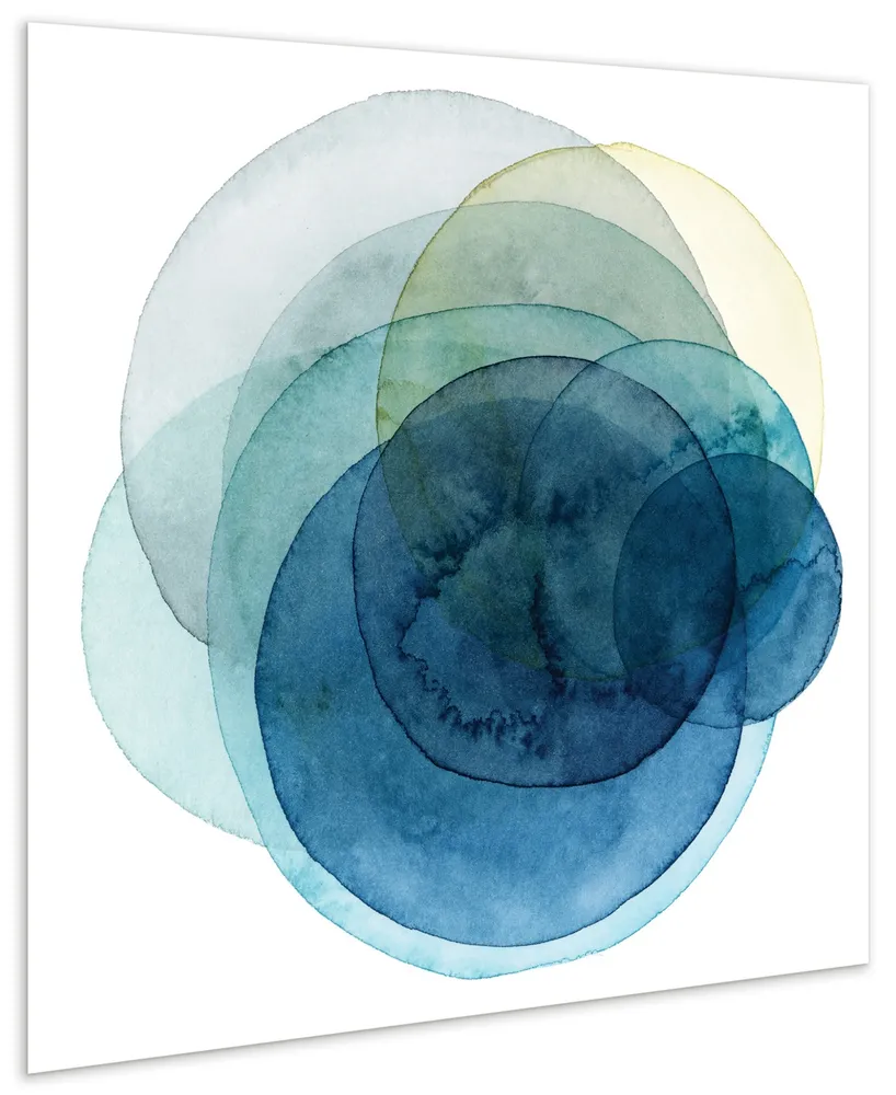 Empire Art Direct Evolving Planets I I Frameless Free Floating Tempered Art Glass Abstract Wall Art, 38" x 38" x 0.2"