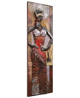 Empire Art Direct Miss-tic Mixed Media Iron Hand Painted Dimensional Wall Art, 60" x 20" x 2.5"