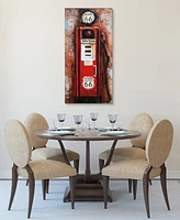 Empire Art Direct Gas Pump Mixed Media Iron Hand Painted Dimensional Wall Art, 48" x 24" x 2.8"