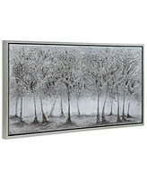 Empire Art Direct Solitary Field Textured Metallic Hand Painted Wall Art by Martin Edwards, 24" x 48" x 1.5"