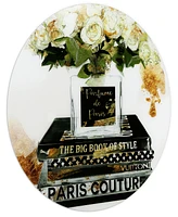 Empire Art Direct Big Book of Style Frameless Free Floating Tempered Glass Panel Graphic Wall Art, 40" x 40" x 0.2"