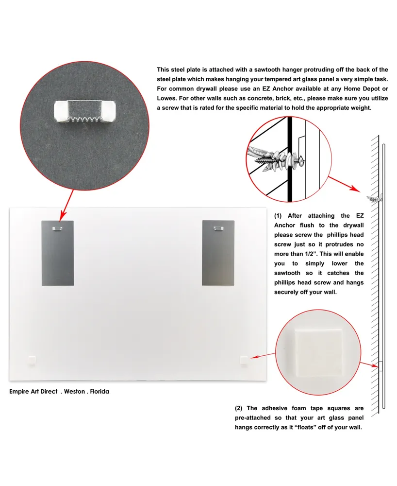 Empire Art Direct The Gentleman Frameless Free Floating Tempered Glass Panel Graphic Wall Art, 32" x 48" x 0.2"
