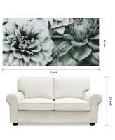 Empire Art Direct Blossoms Frameless Free Floating Tempered Art Glass Wall Art by Ead Art Coop, 36" x 72" x 0.2"
