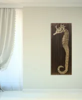 Empire Art Direct Seahorse B Arte de Legno Digital Print on Solid Wood Wall Art, 60" x 24" x 1.5"