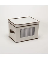 Household Essentials Champagne 12 Compartments Flute Storage Box