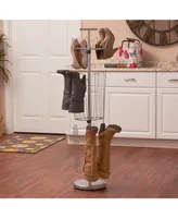 Household Essentials 3-Tier Carousel Boot Tree Shoe Rack