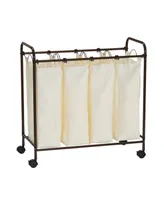 Household Essentials Rolling 4 Bag Laundry Sorter