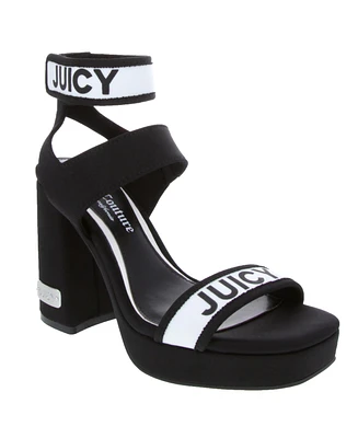 Juicy Couture Women's Glisten Platform High Heel Dress Sandals