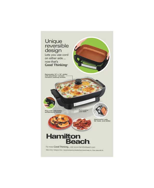 Hamilton Beach Durathon Ceramic Skillet w/ Removable Pan