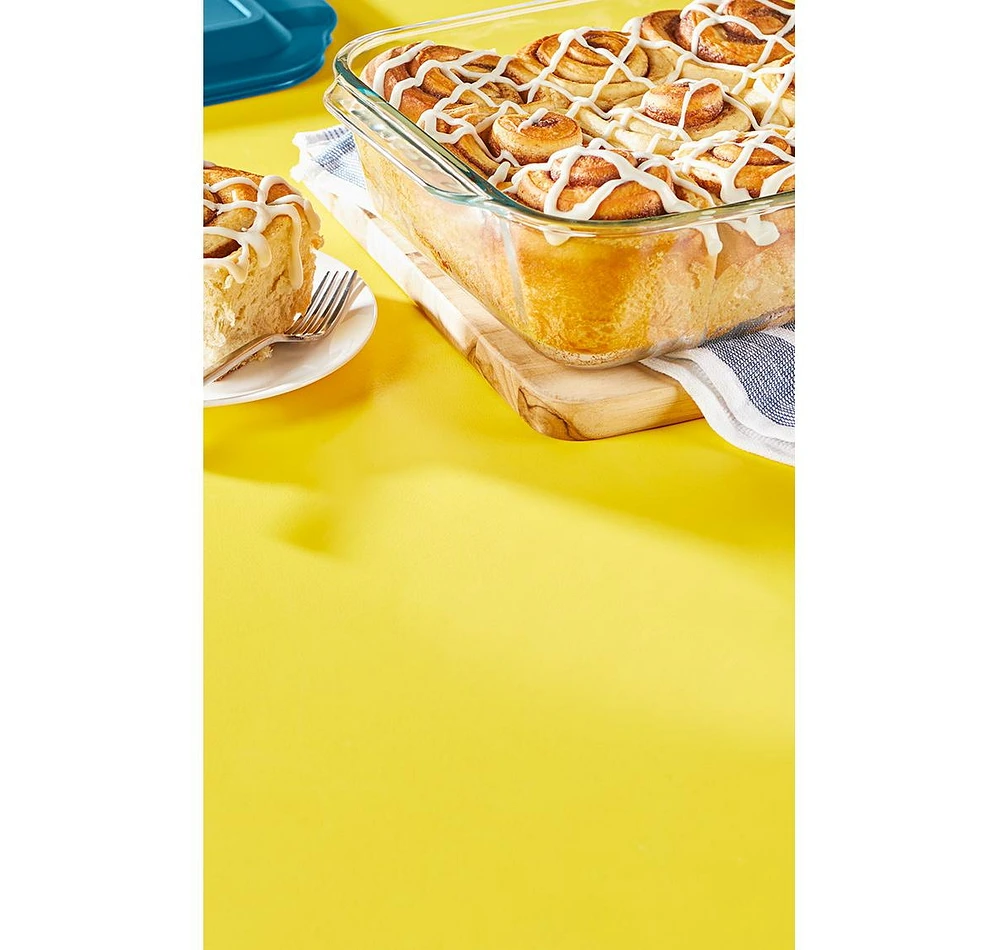 Pyrex Deep 9" x 13" Oblong with Blue Lid