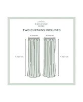 Exclusive Home Curtains Academy Total Blackout Grommet Top Curtain Panel Pair