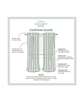 Exclusive Home Curtains Indoor - Outdoor Solid Cabana Grommet Top Curtain Panel Pair, 54" x 96"