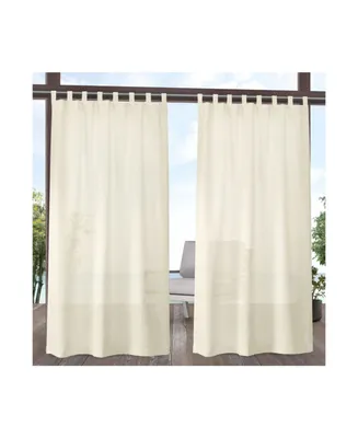 Exclusive Home Curtains Miami Indoor - Outdoor Tab Top Curtain Panel Pair, 54" x 96"