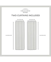 Exclusive Home Curtains Marabel Lined Blackout Hidden Tab Top Curtain Panel Pair, 54" x 96", Set of 2