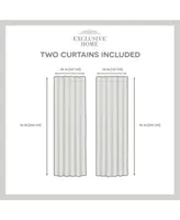 Exclusive Home Curtains Marabel Lined Blackout Hidden Tab Top Curtain Panel Pair Set Of 2