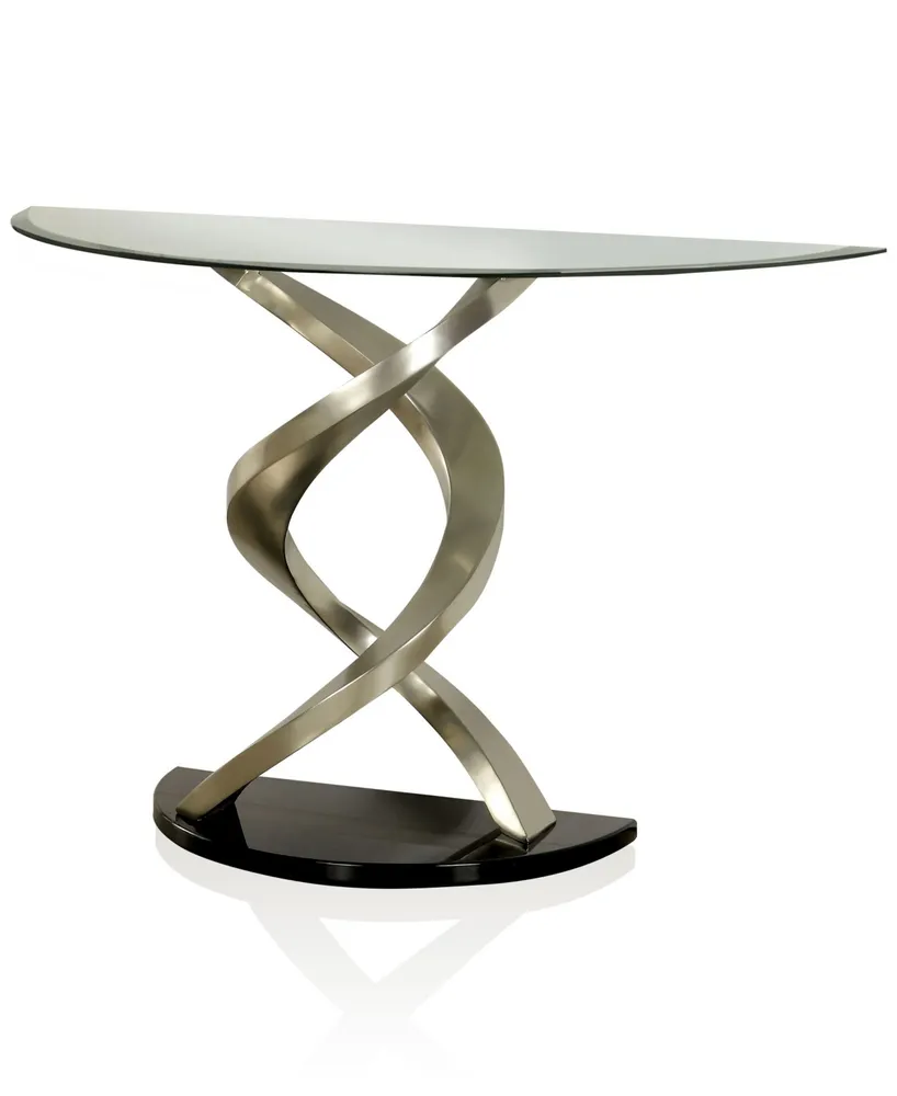 Marisa Glass Top Console Table