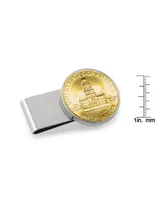 Men's American Coin Treasures Gold-Layered Jfk Bicentennial Half Dollar Stainless Steel Coin Money Clip