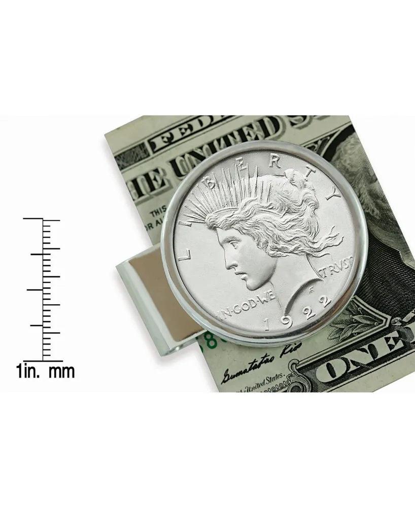 Men's American Coin Treasures Sterling Silver Peace Coin Money Clip