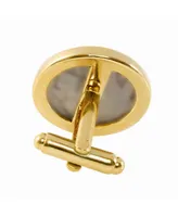 American Coin Treasures Gold-Layered Indian Penny Bezel Coin Cuff Links