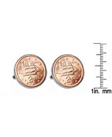 American Coin Treasures Greek 2-Euro Coin Cufflinks