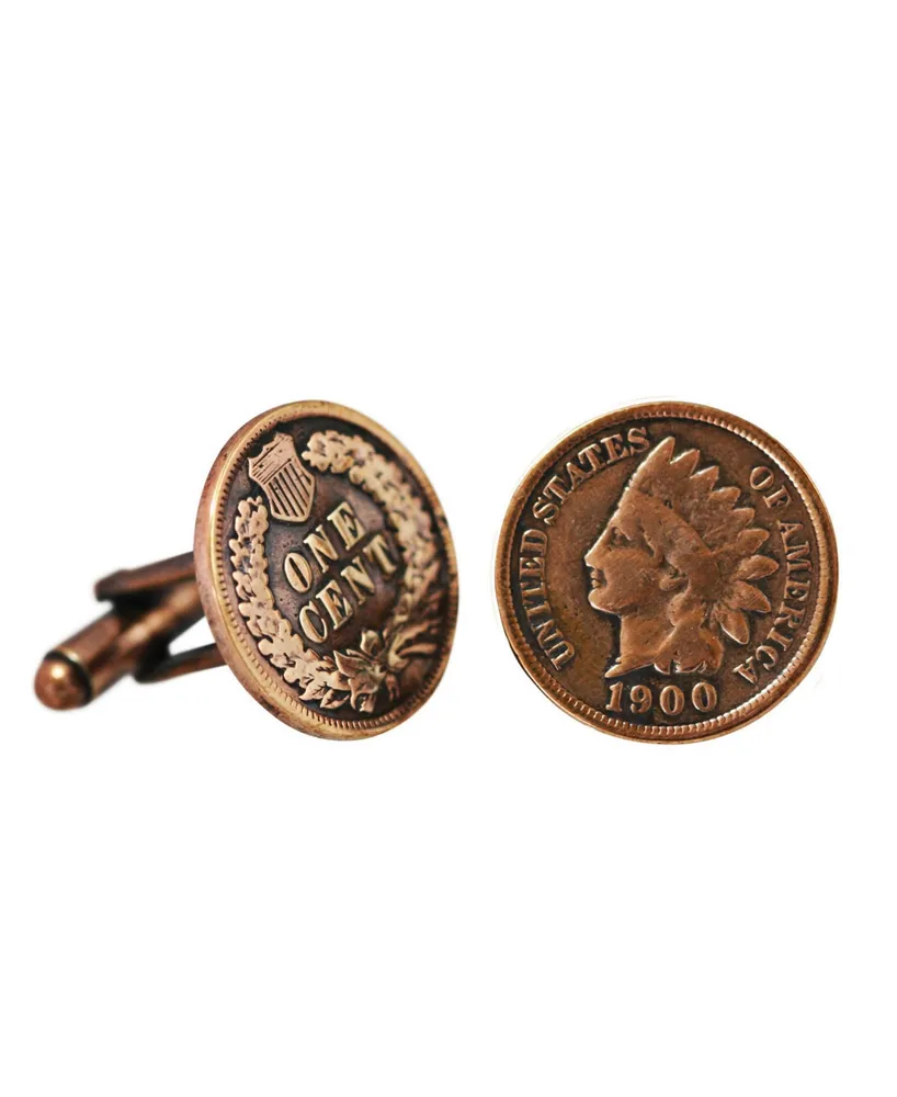 American Coin Treasures Indian Head Coin Cuff Links