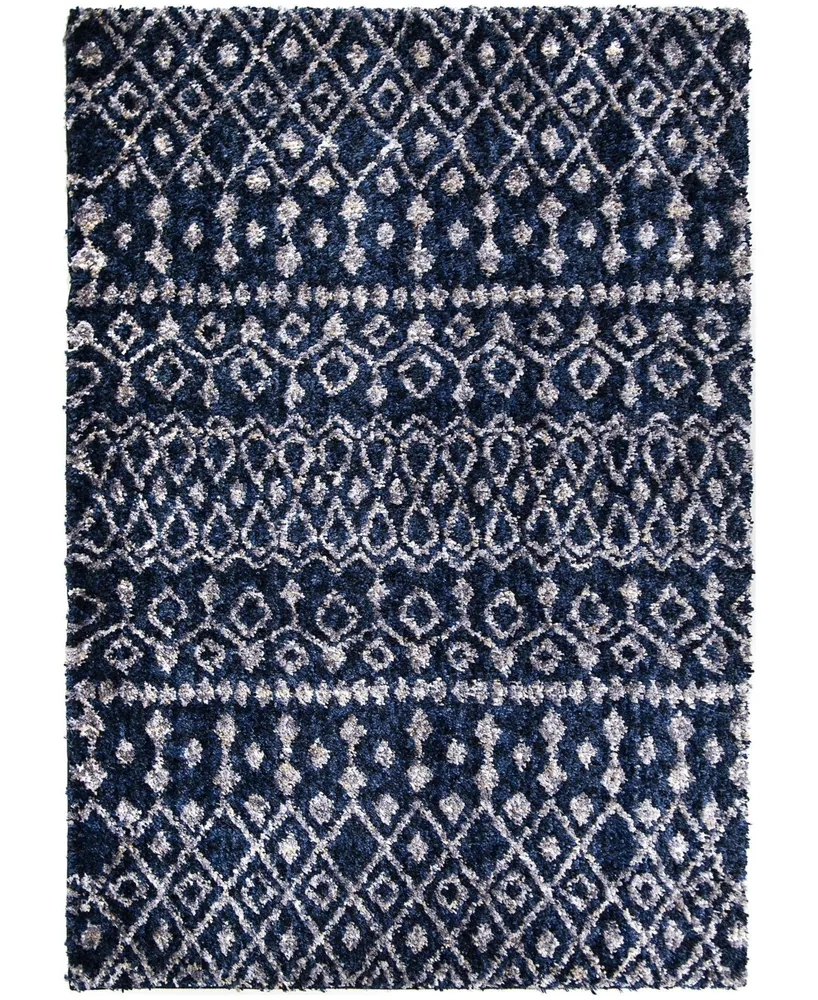 Orian Cotton Tail Nardik Navy 5'3" x 7'6" Area Rug