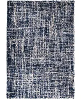 Orian Cotton Tail Cross Thatch Navy 5'3" x 7'6" Area Rug