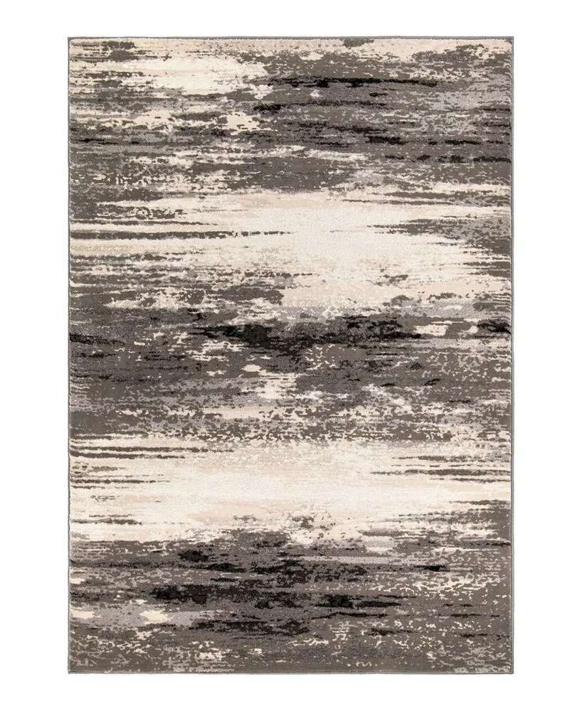 Orian Illusions Devonridge Charcoal 5'3" x 7'6" Area Rug