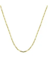 Now This Paper Clip Link Chains In Gold Or Silver Plate In 18 Or 24